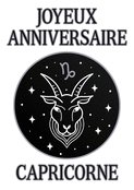 Capricorne : anniversaire &eacute;toil&eacute; et magique